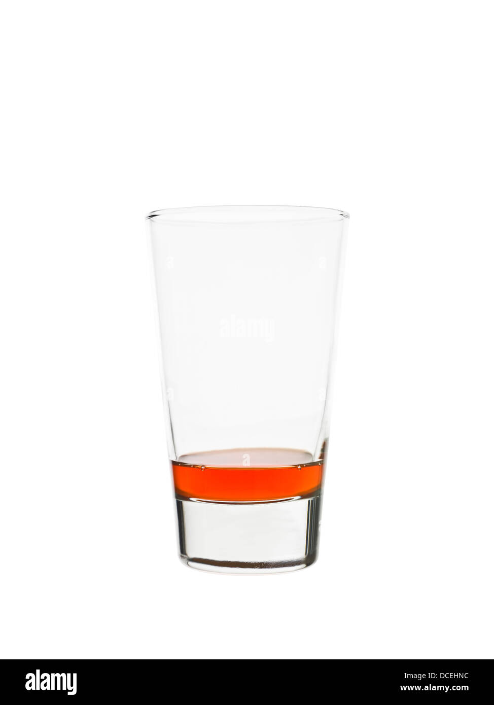 Almost empty glass of lemonade Stock Photo Alamy