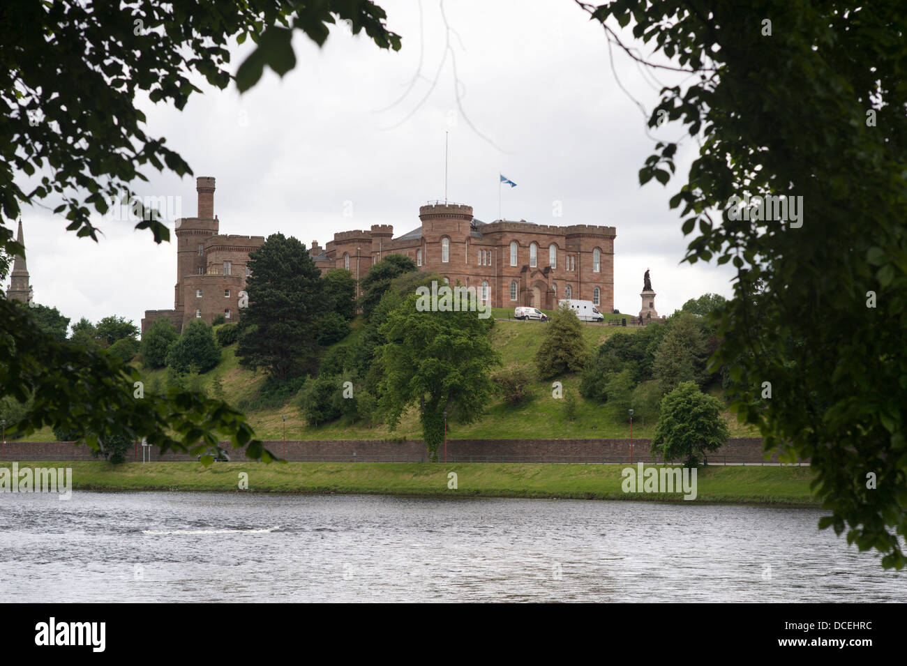 Inverness Castle, now the Sheriff Court, on its mound above the River