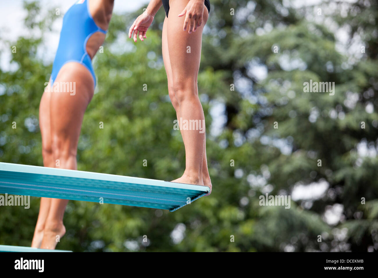 Diver standing diving board High Resolution Stock Photography and ...