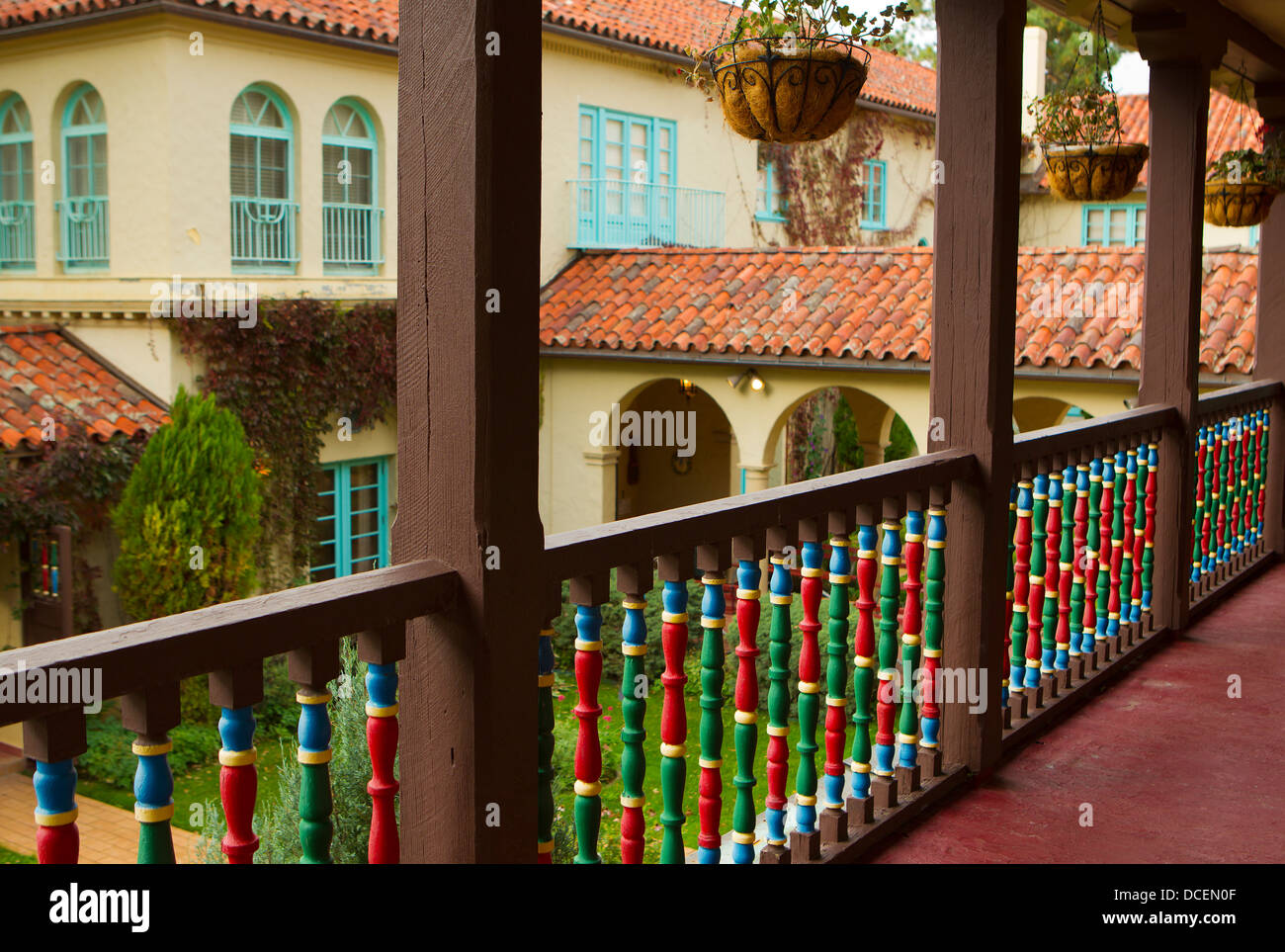Villa Philmonte, Philmont Scout Ranch, Cimarron, New Mexico Stock Photo