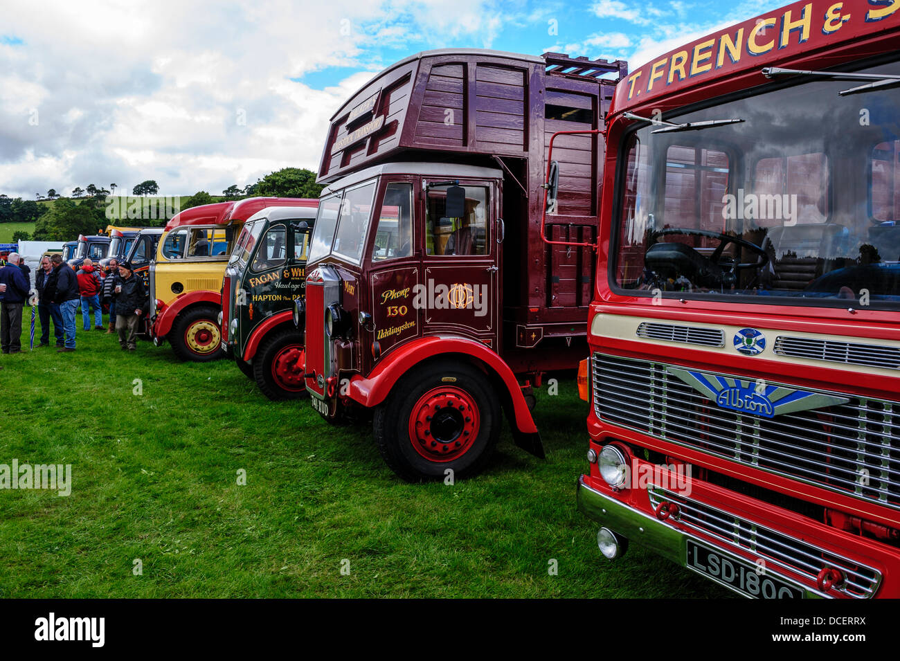 Vintage Car Rally in Biggar, South Lanarkshire, Scotland Stock Photo