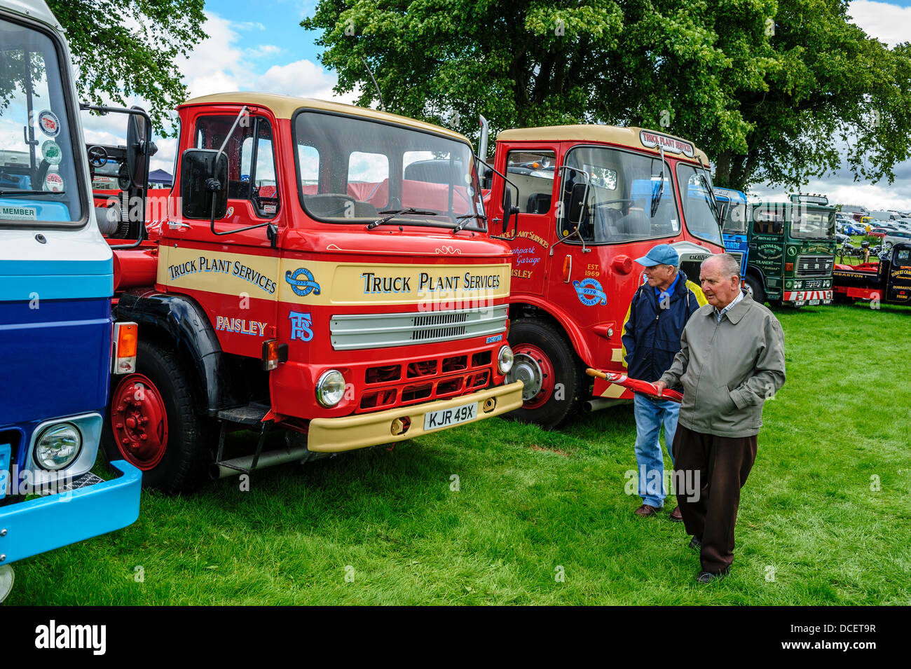 Vintage Car Rally in Biggar, South Lanarkshire, Scotland Stock Photo