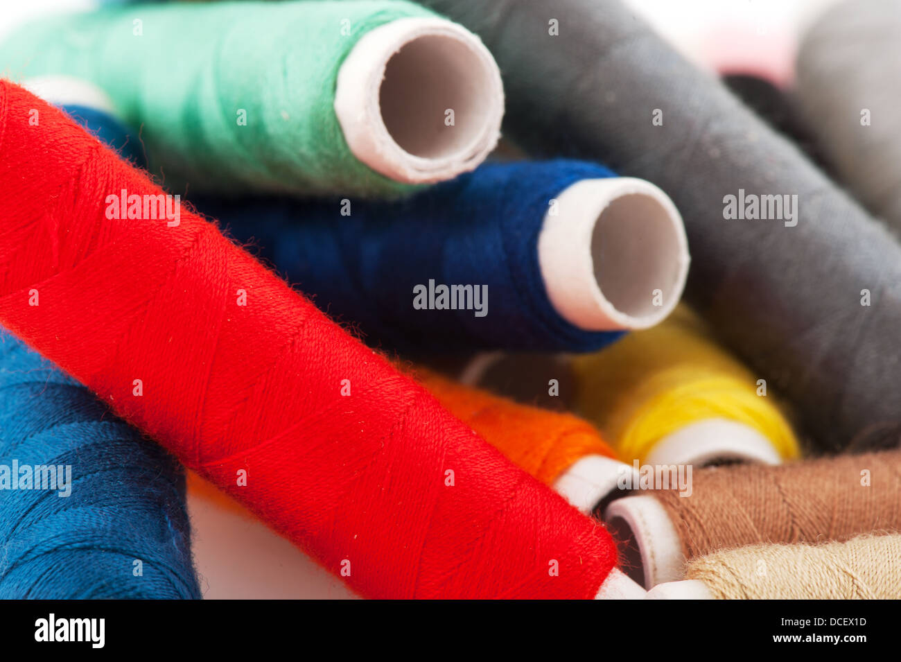 sewing threads Stock Photo