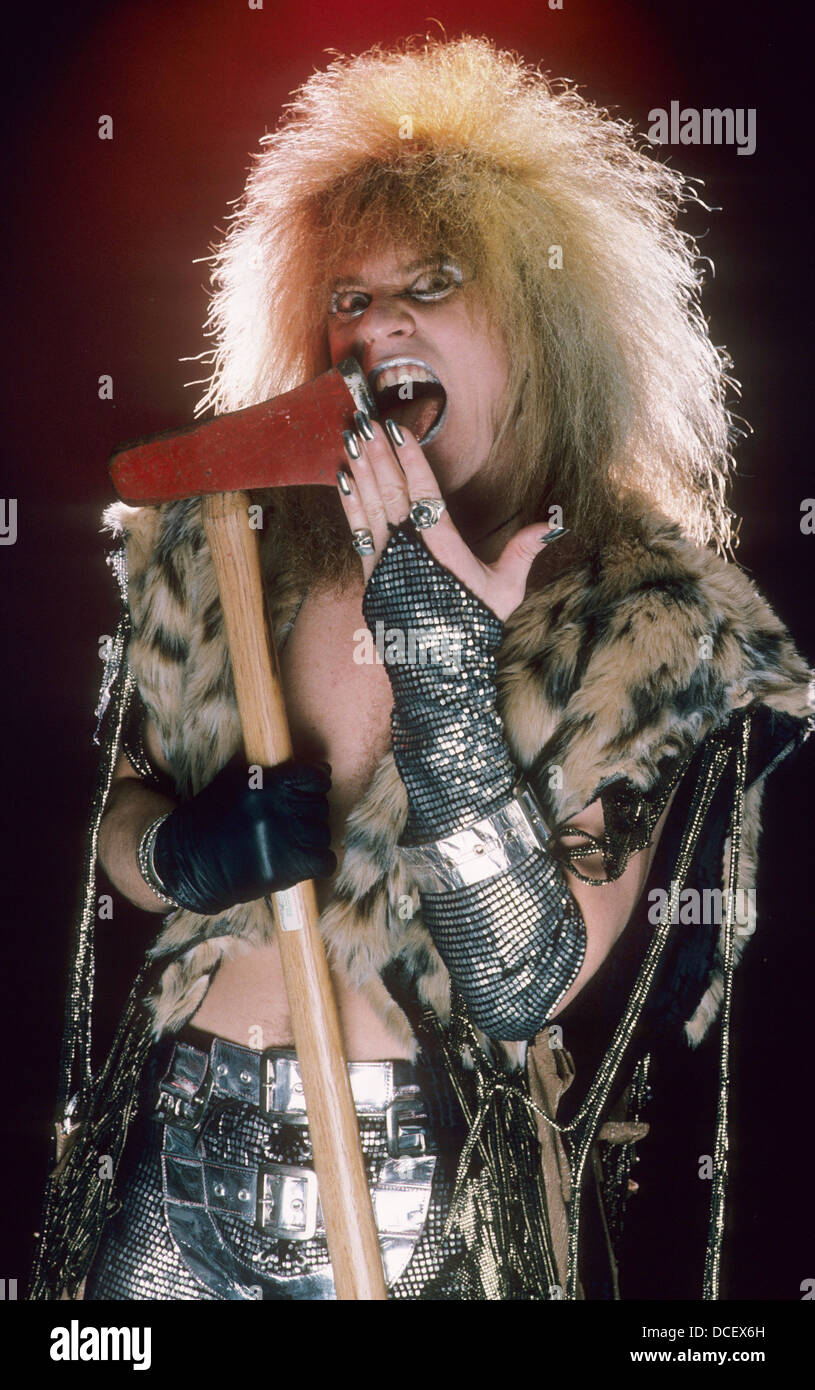 LIZZY BORDEN  US rock musician about 1990 Stock Photo