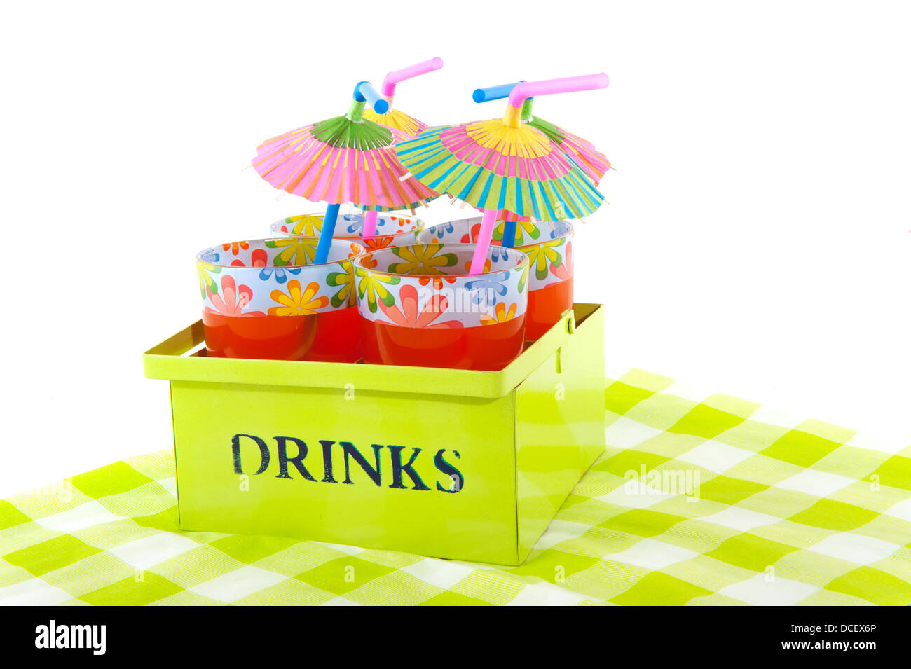 Glasses orange lemonade Stock Photo Alamy