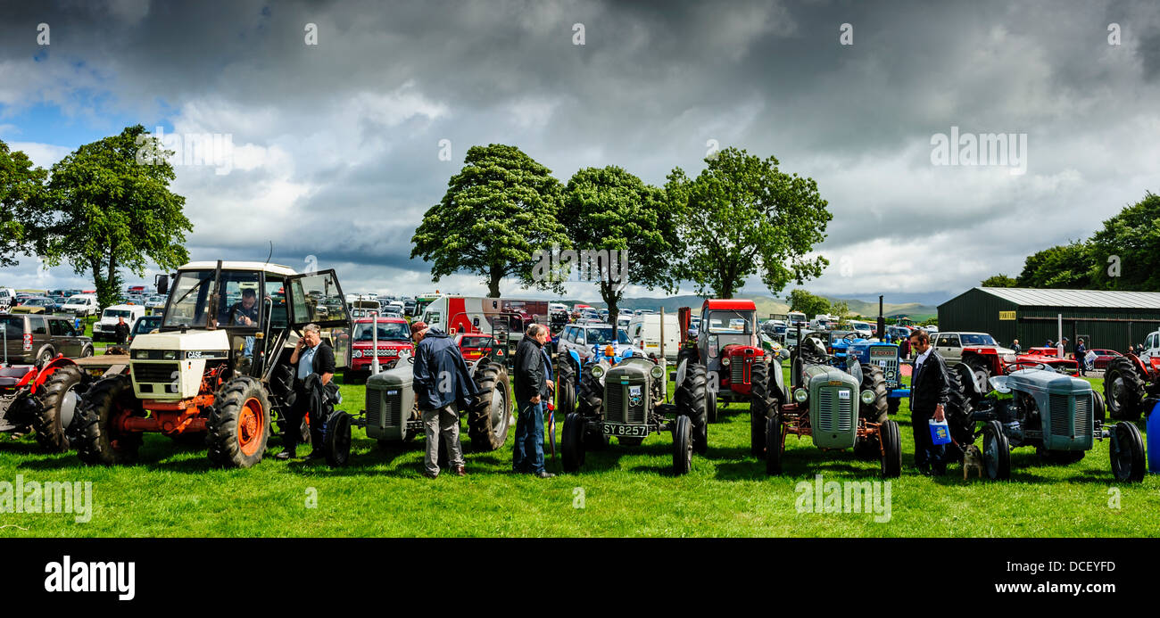 Vintage Car Rally in Biggar, South Lanarkshire, Scotland Stock Photo