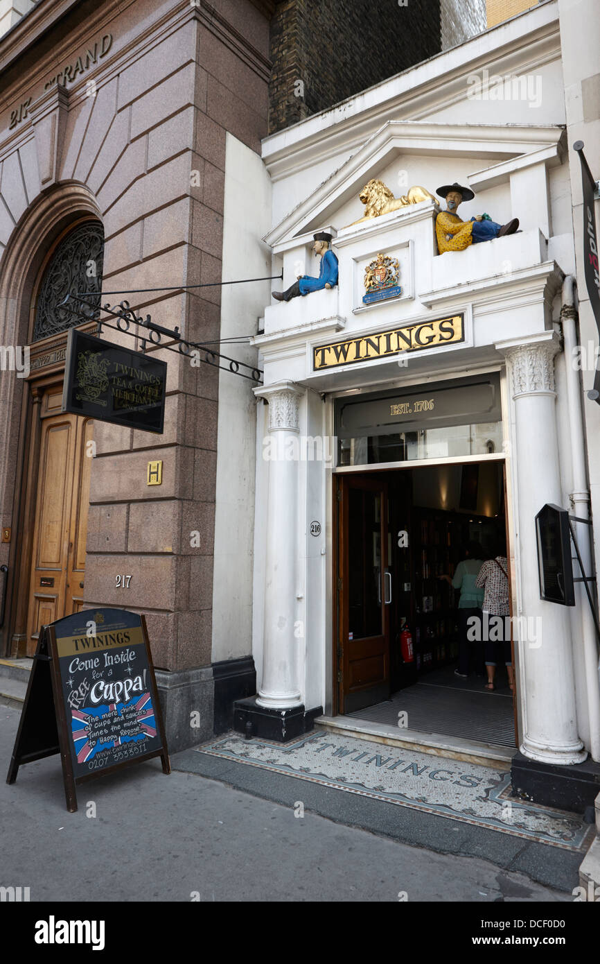 twinings tea shop on the strand London England UK Stock Photo
