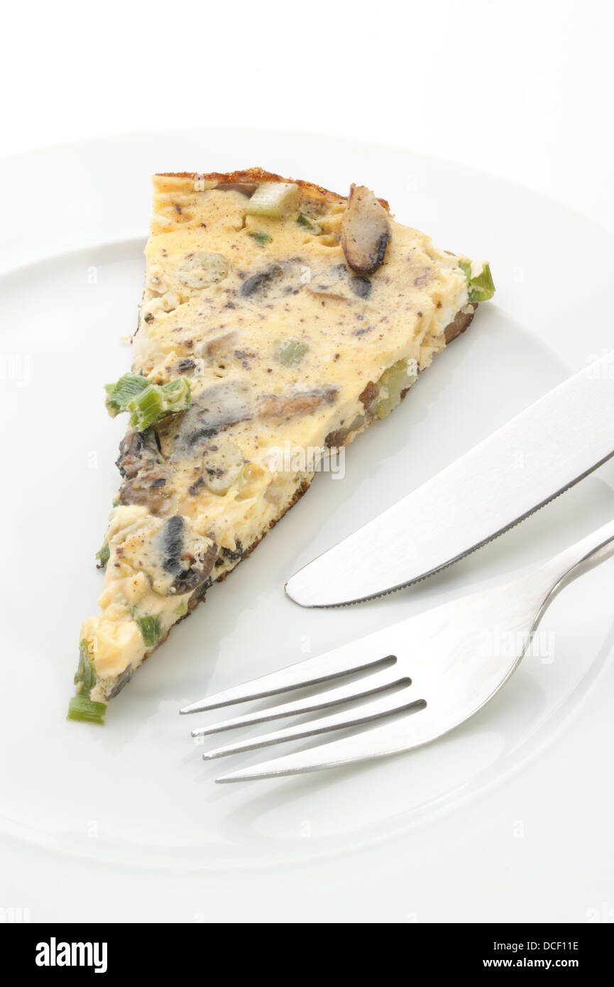 omelet with mushroom and onion Stock Photo Alamy