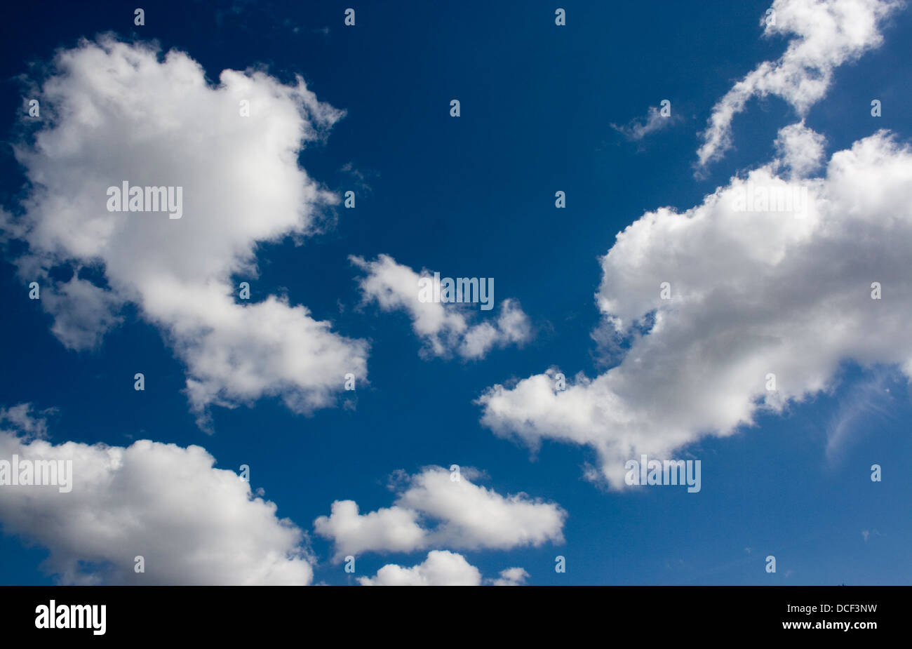 heiter bis wolkig; partly clouded Stock Photo