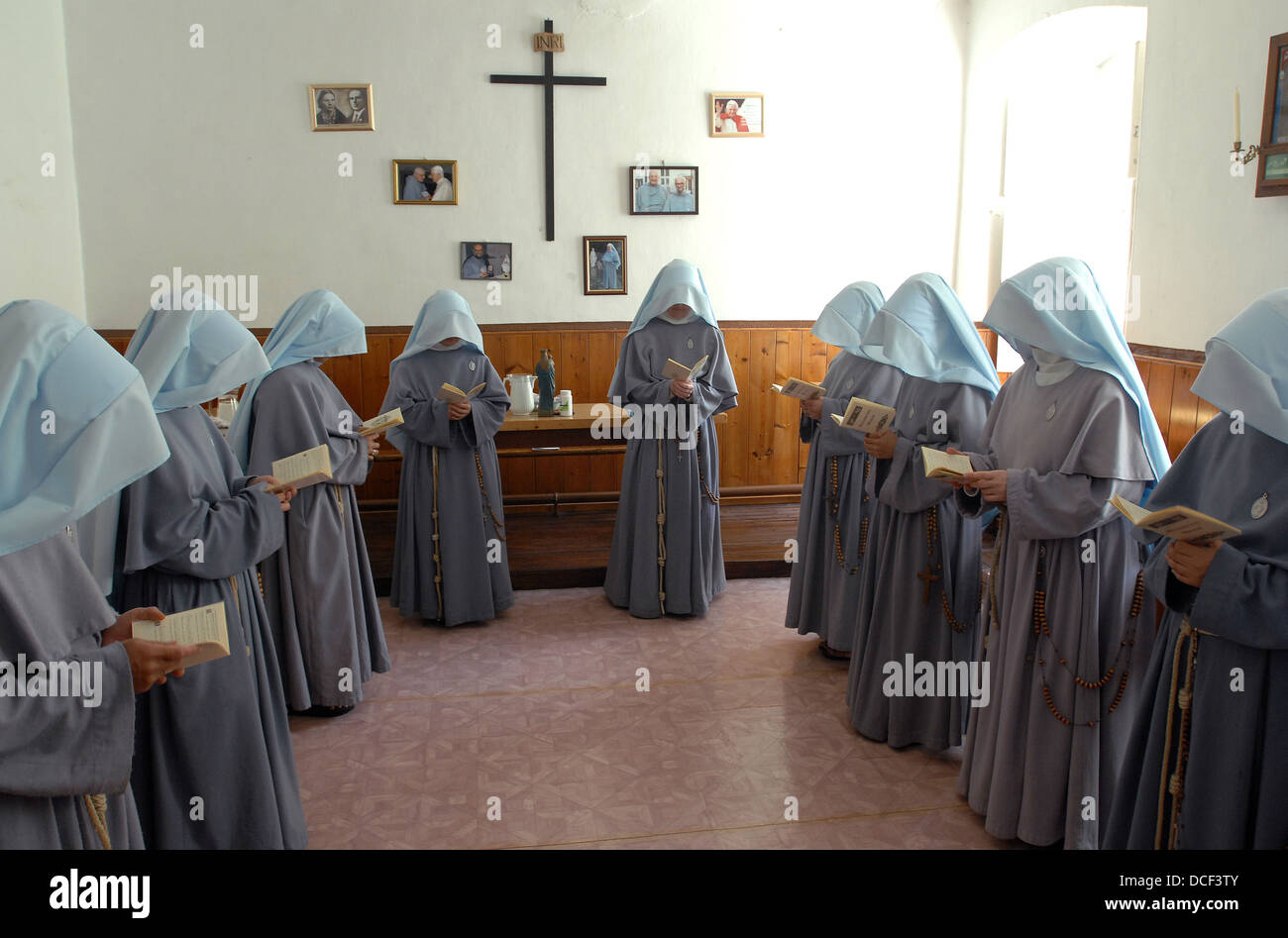 The Discalced Carmelite Convent of Lanherne  at St.Mawgan, Cornwall. Which is being used by an order of Franciscan Nuns . Stock Photo