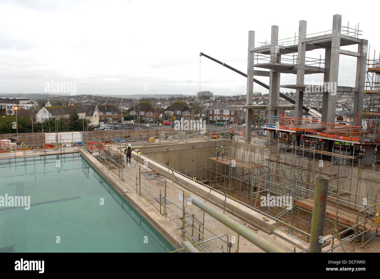 The Plymouth Life Centre under construction in Devon, UK Stock Photo