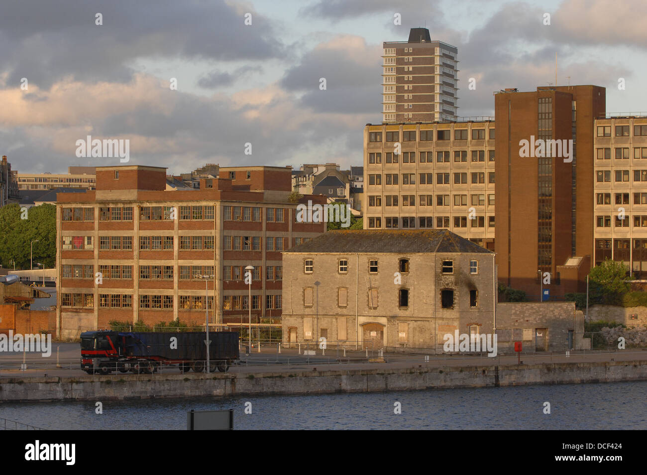 The Millbay area of Plymouth Stock Photo Alamy