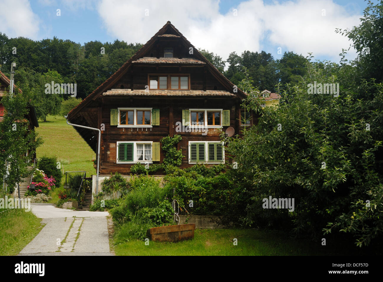 Traditional chalet Stock Photo