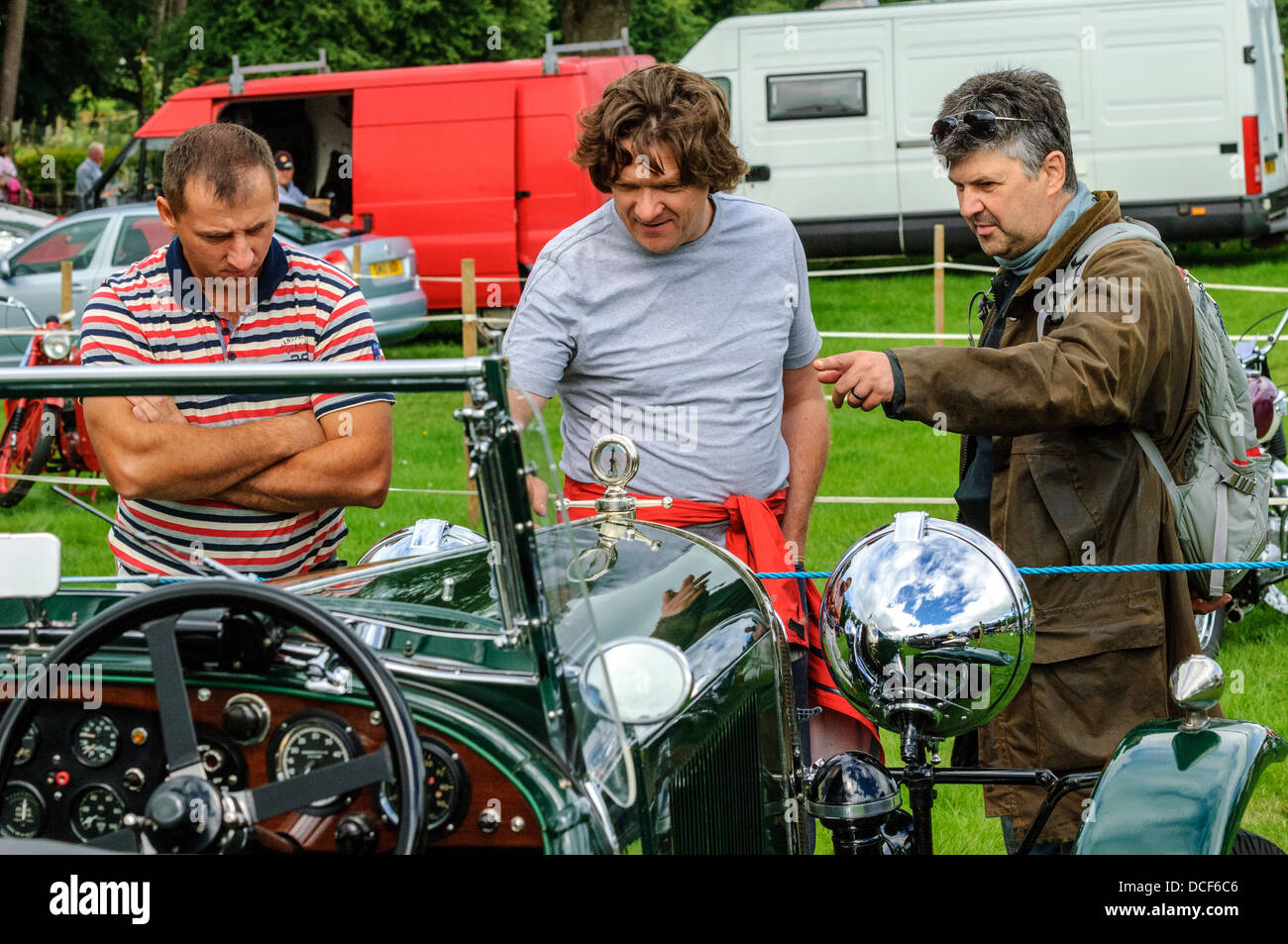 Vintage Car Rally in Biggar, South Lanarkshire, Scotland Stock Photo