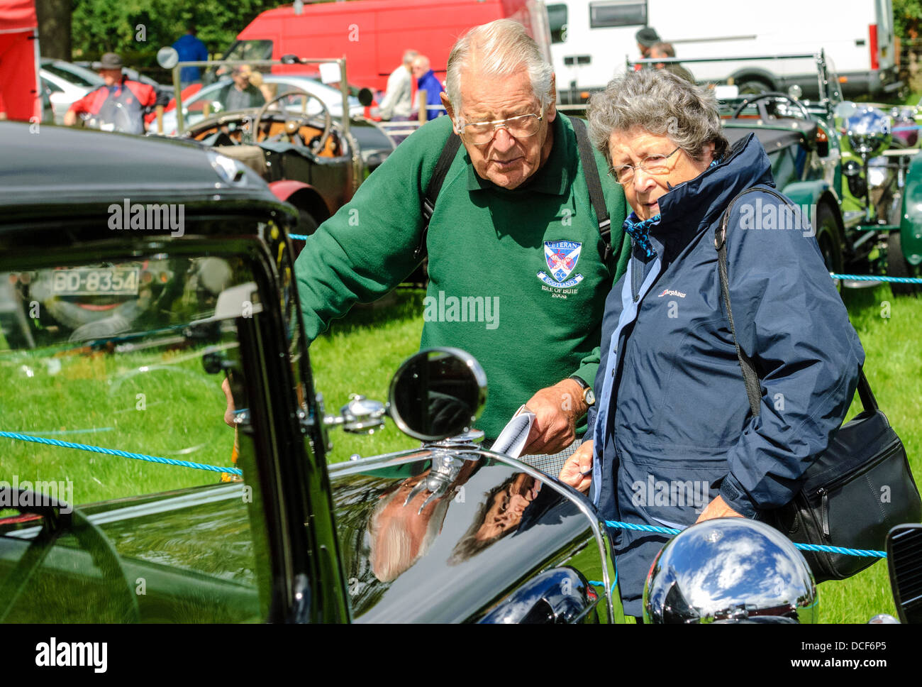Vintage Car Rally In Biggar High Resolution Stock Photography and