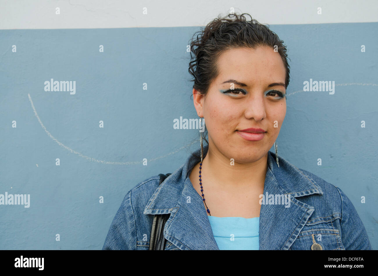 Portrait of young adult woman; Aguascalientes, Mexico Stock Photo