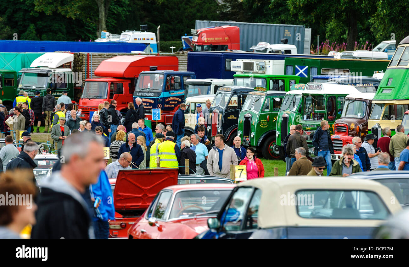 Vintage Car Rally In Biggar High Resolution Stock Photography and