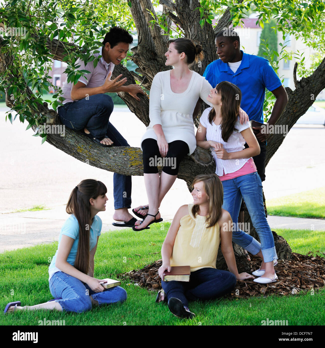 A Diverse Group Of Young Adult Christians Stock Photo Alamy