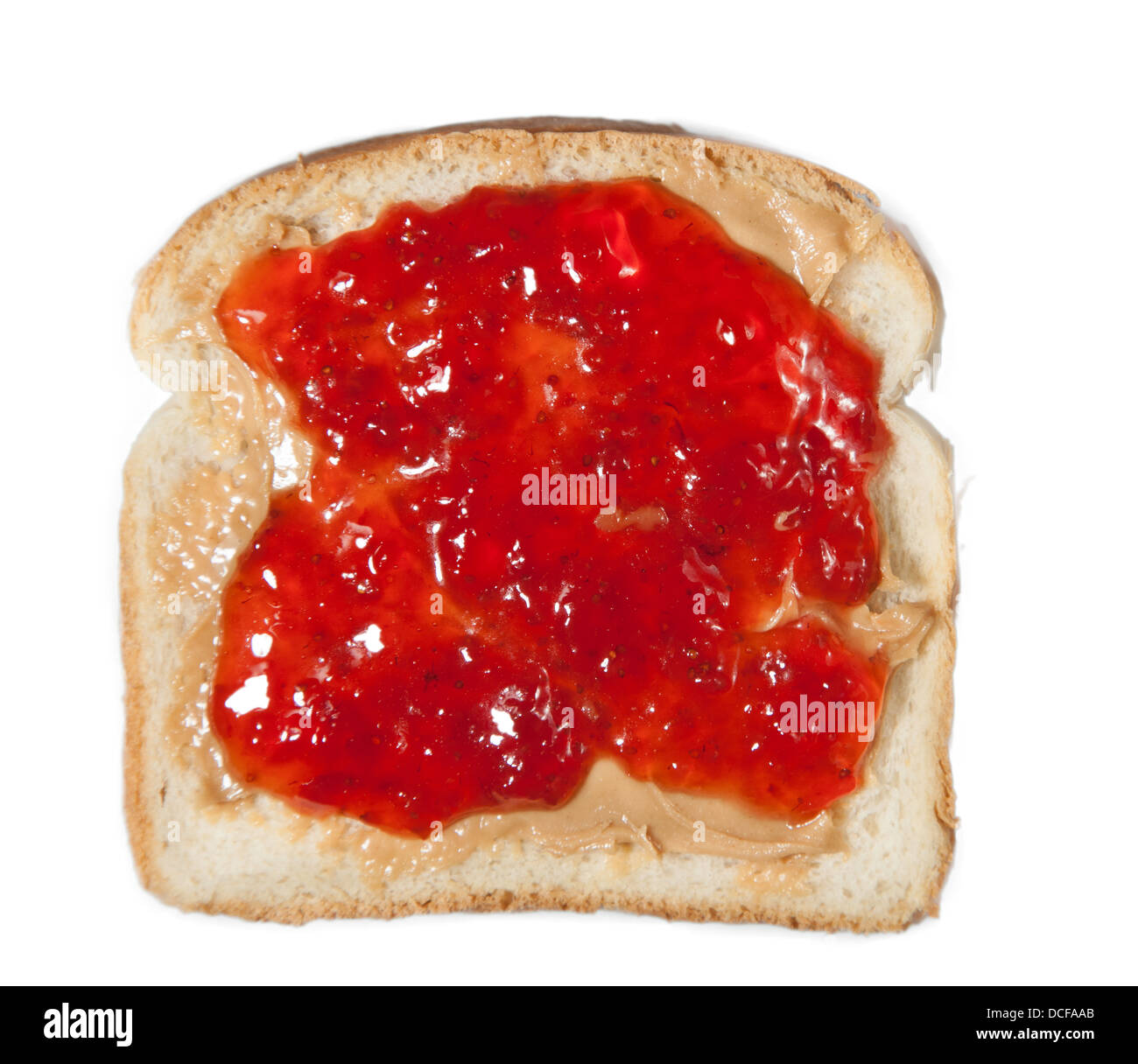 Peanut Butter and Jelly Sandwich Stock Photo Alamy