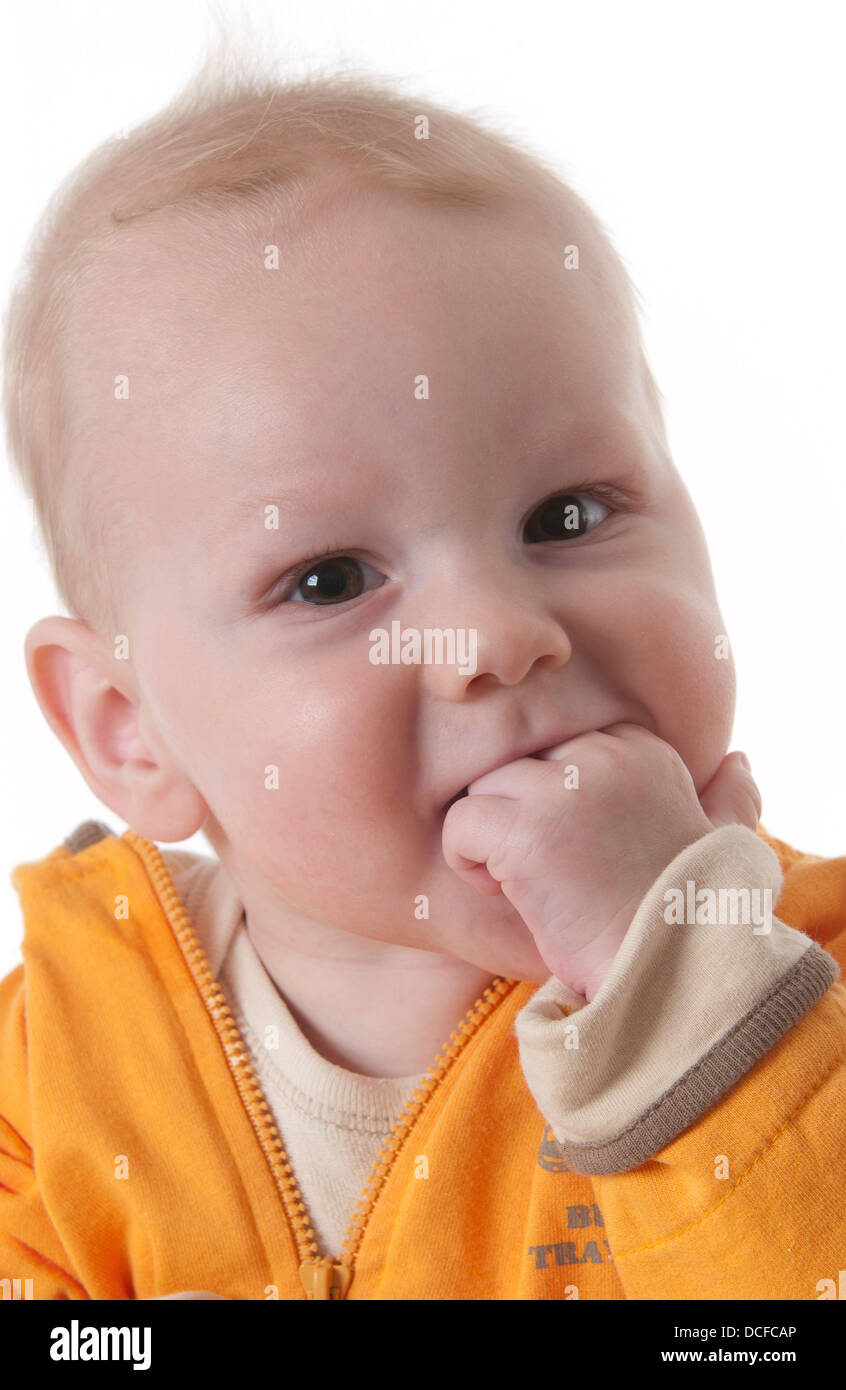 Cute little baby boy Stock Photo Alamy