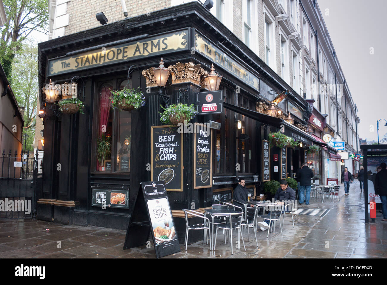London Pub Stanhope Arms Gloucester Street Westminster Stock Photo
