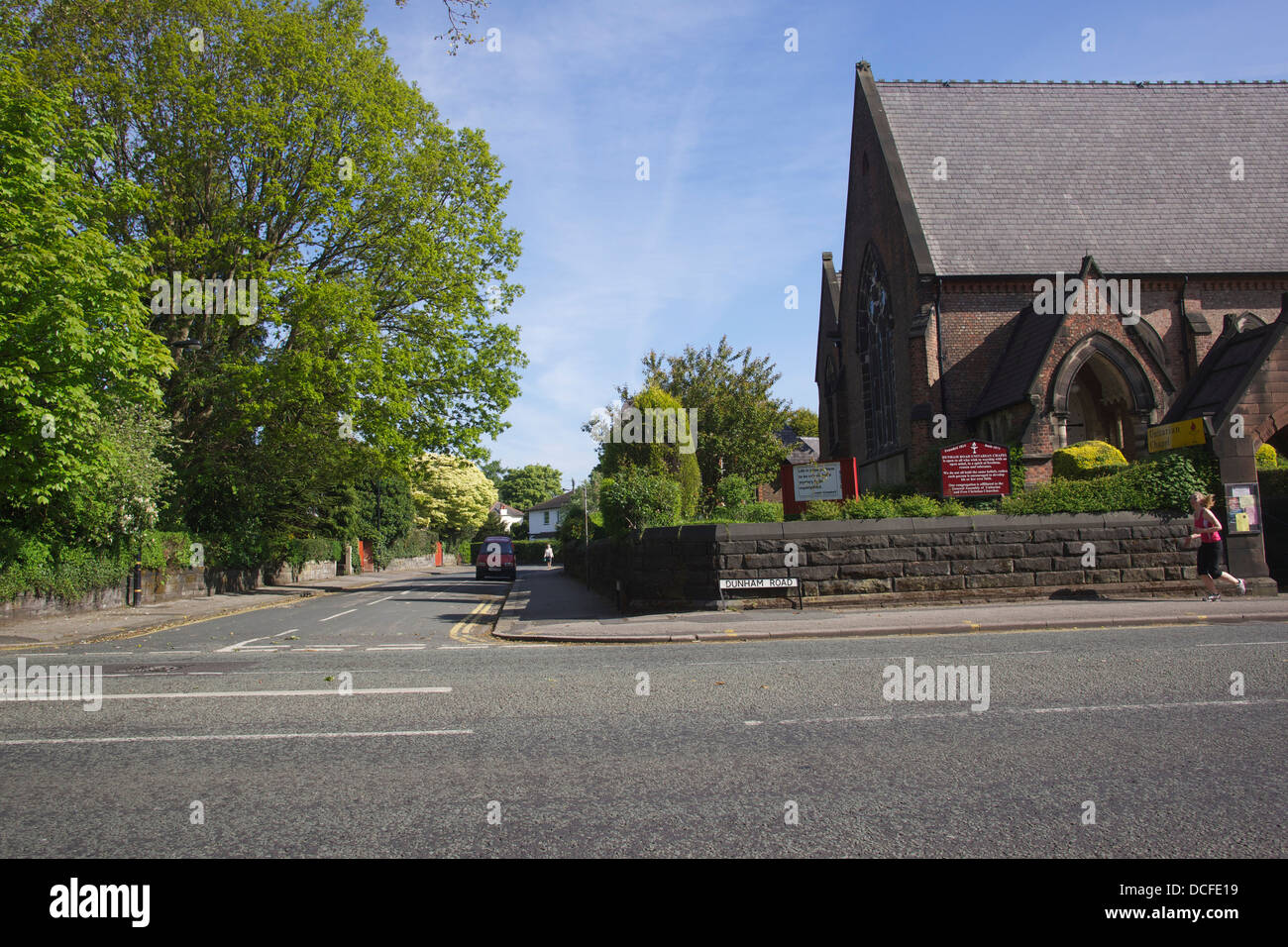 Dunham Road, Altrincham Stock Photo Alamy