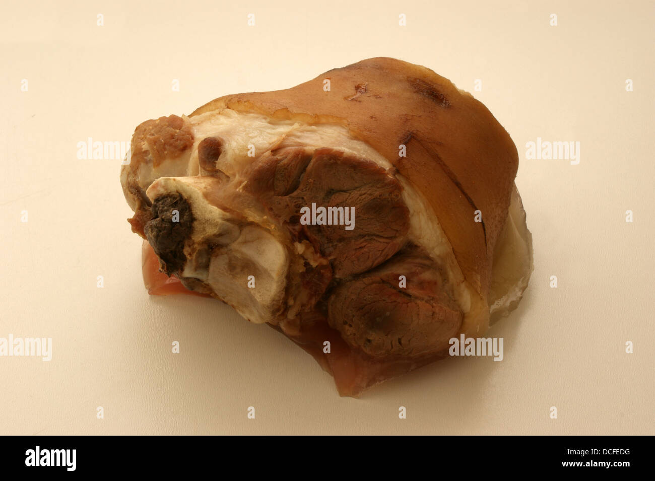 knuckle of pork and a bright background Stock Photo