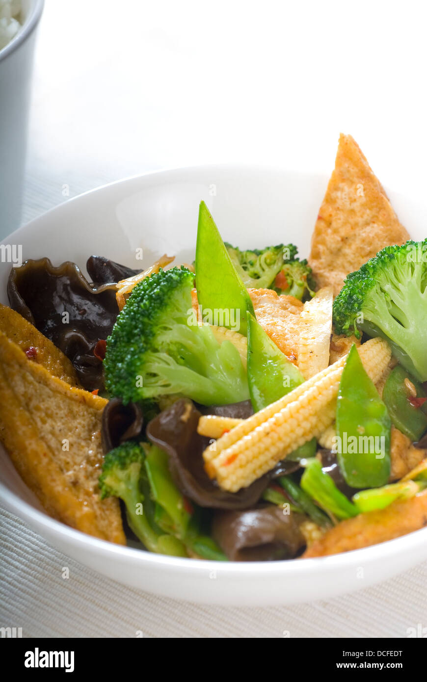 tofu beancurd and vegetables Stock Photo Alamy