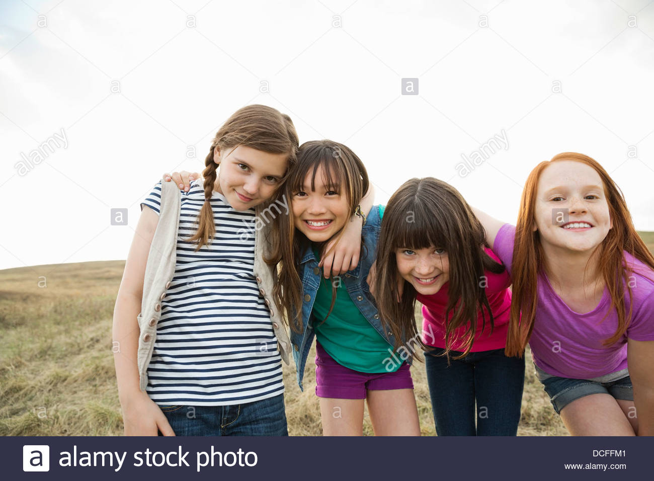 Group portrait outdoors hi-res stock photography and images - Alamy