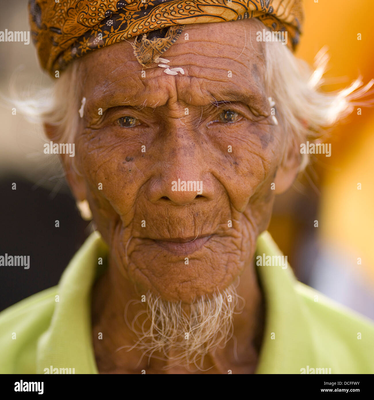 Man Outdoors In Bali Stock Photo Alamy