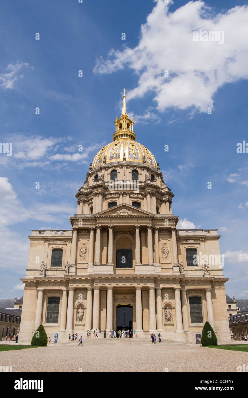 The Invalides Dome in Paris, France Stock Photo