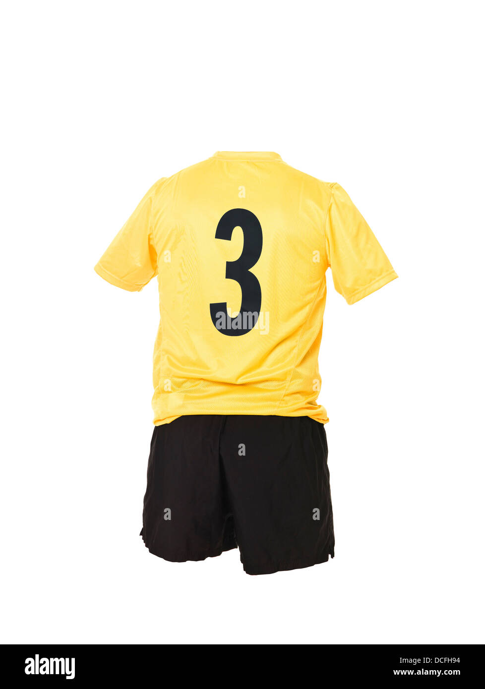 Football shirt with number 3 Stock Photo - Alamy