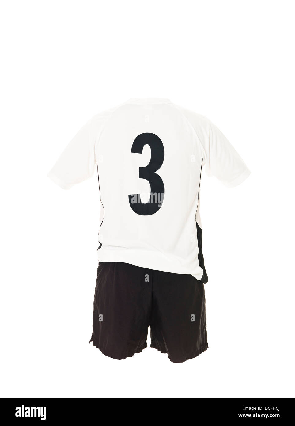 Football shirt with number 3 Stock Photo - Alamy