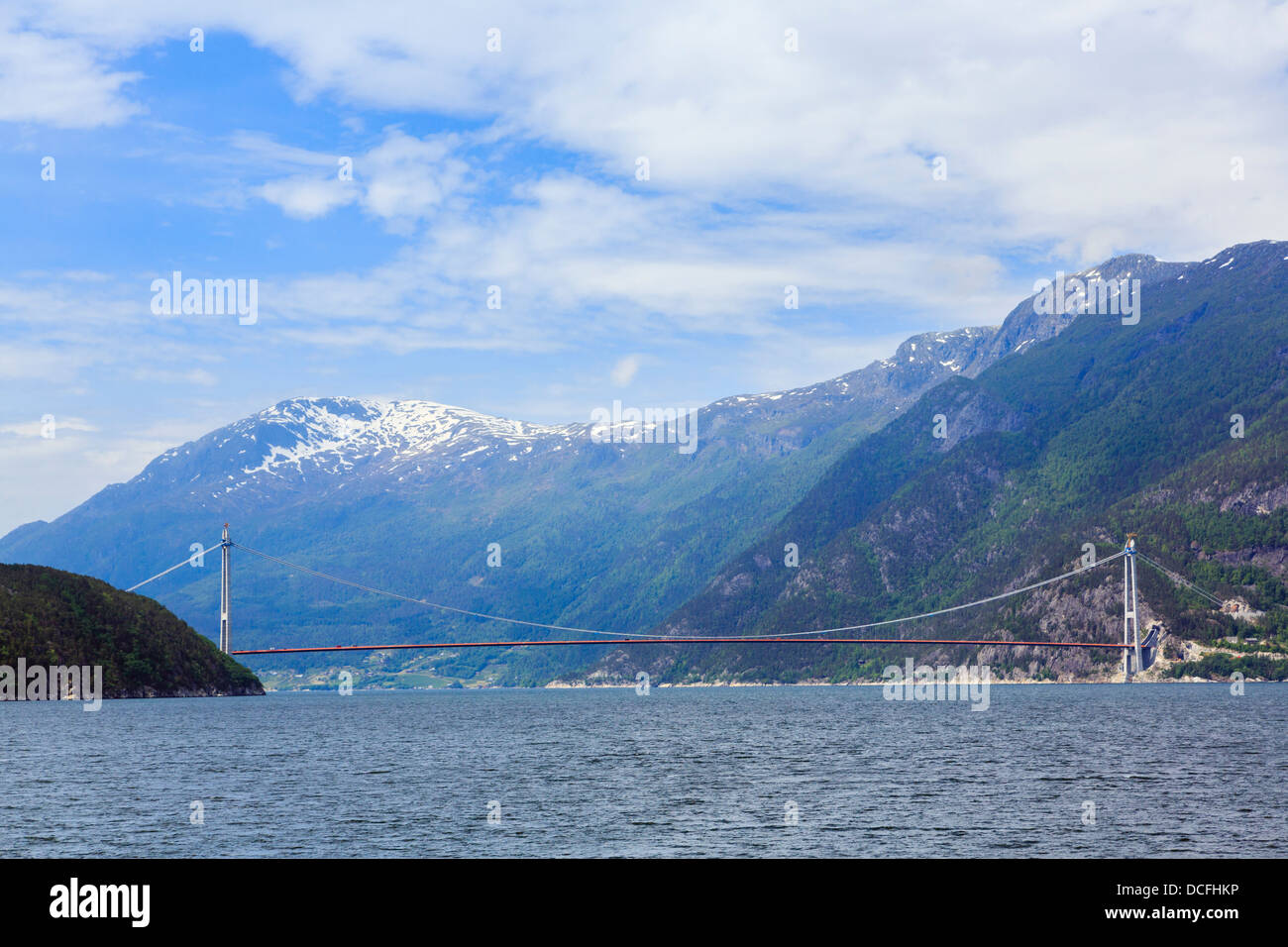 Controversial new Norway Sky or Hardanger fjord bridge under
