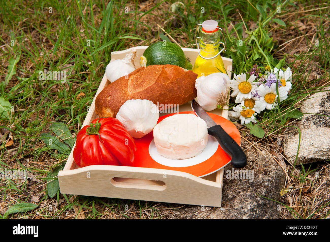 French bread and cheese Stock Photo Alamy