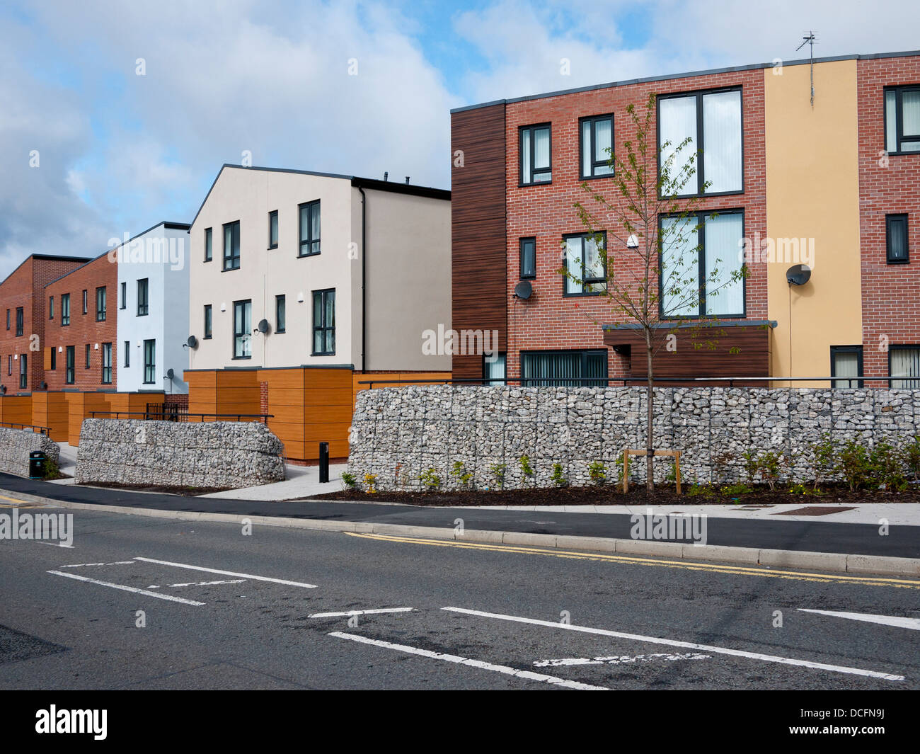 New housing developments Oldham town centre, Oldham, Greater Manchester