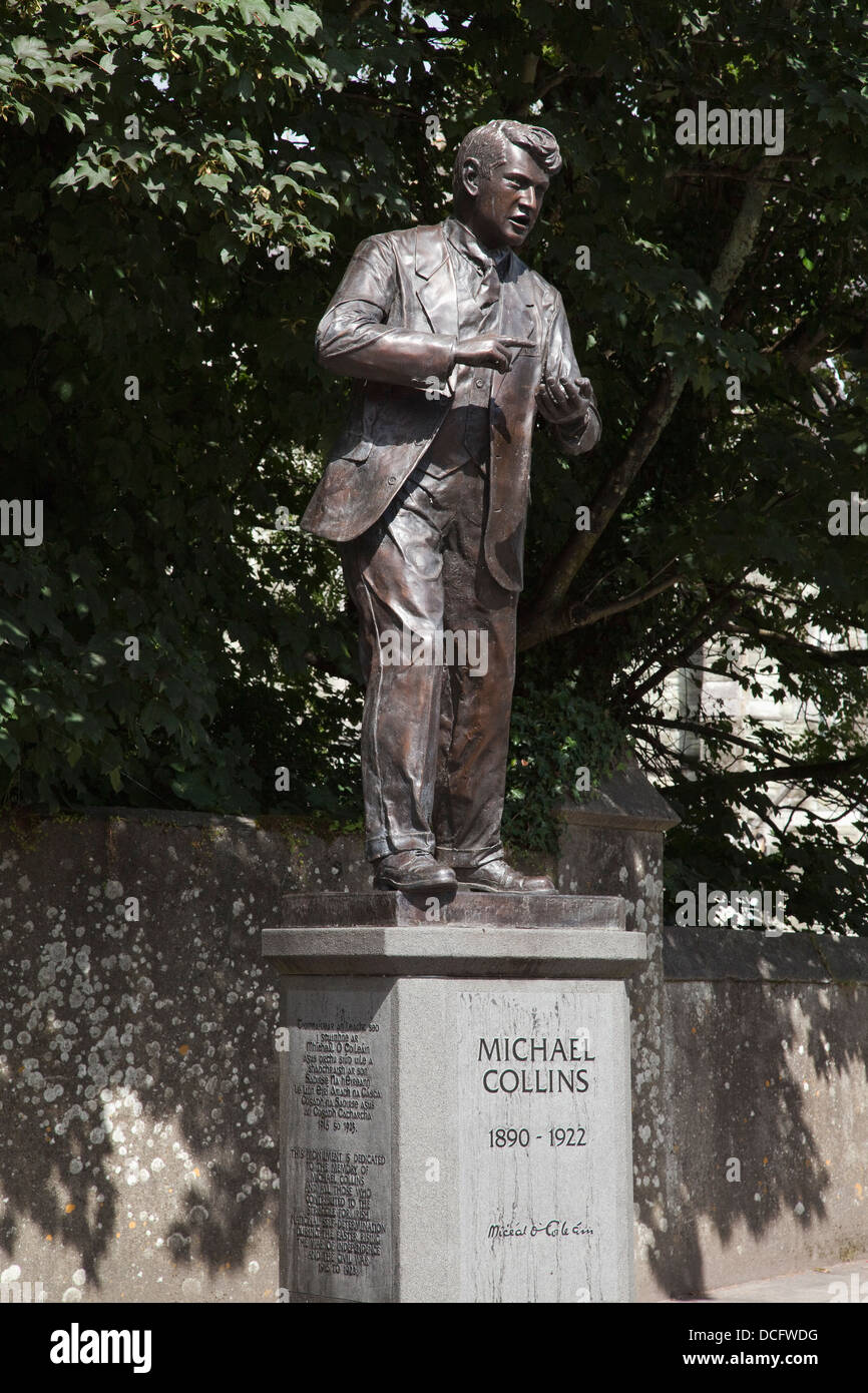 Statue Of Michael Collins; Clonakilty, County Cork, Ireland Stock Photo