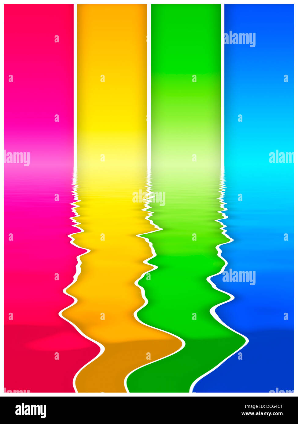 Aqua pink abstract wave hi-res stock photography and images - Alamy