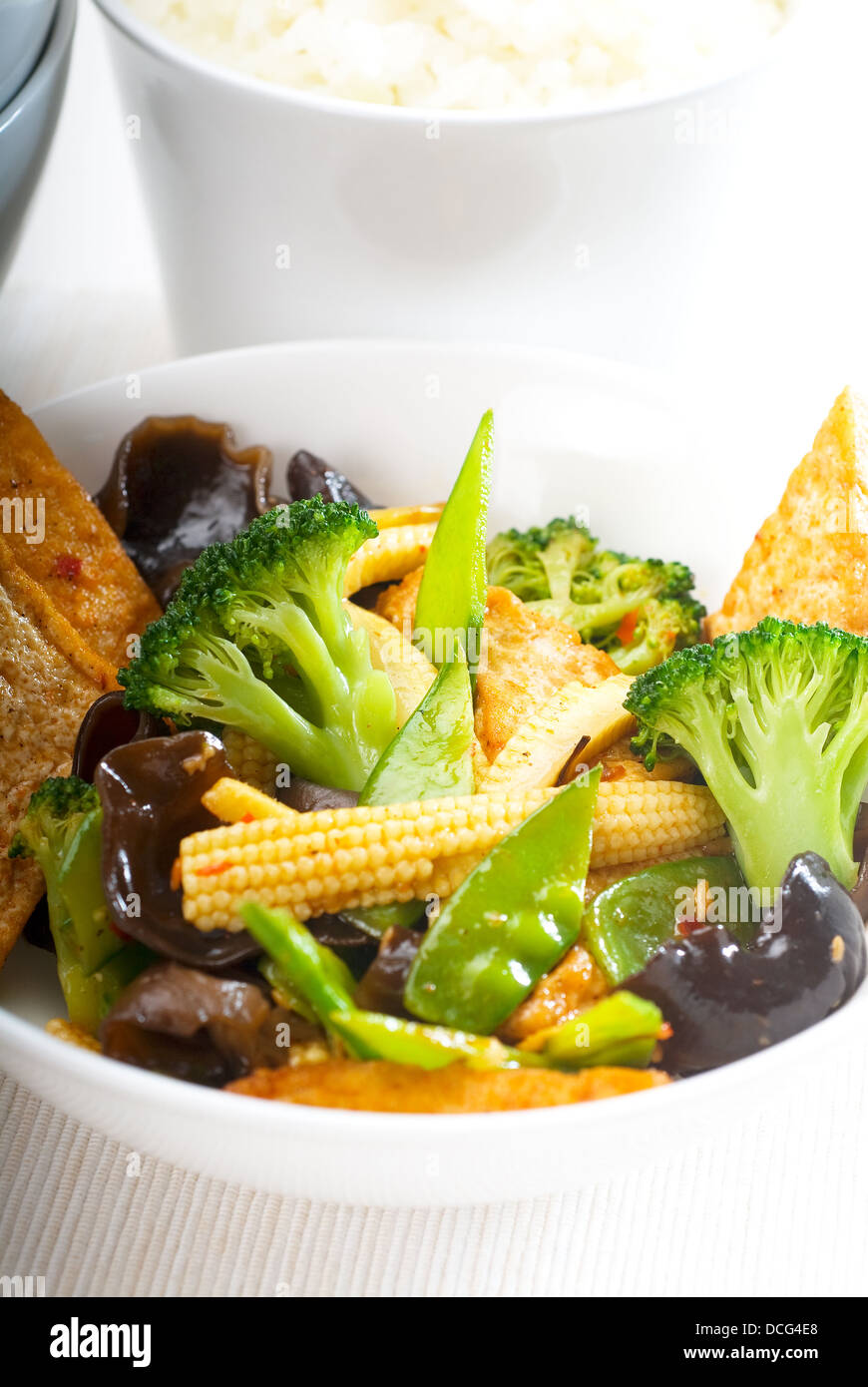tofu beancurd and vegetables Stock Photo Alamy