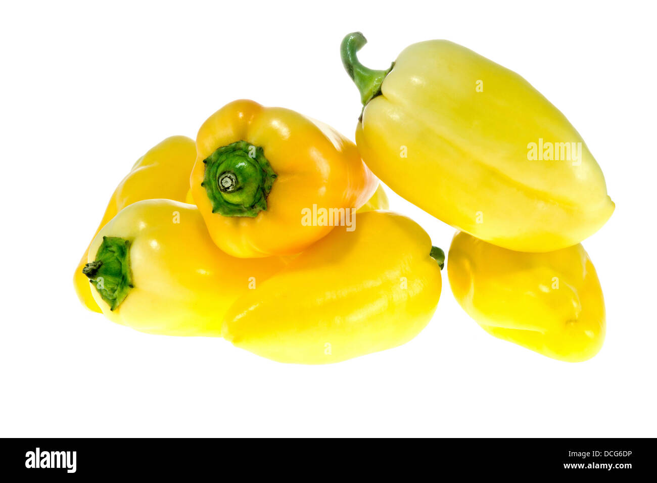 a Bell peppers isolated on white background Stock Photo - Alamy