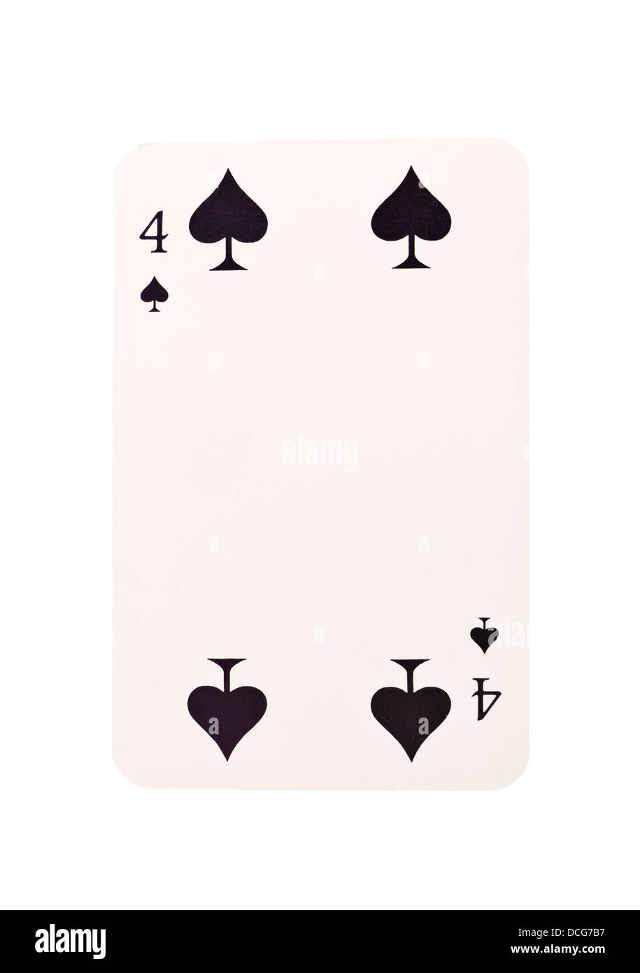 Four of spades Stock Photo Alamy