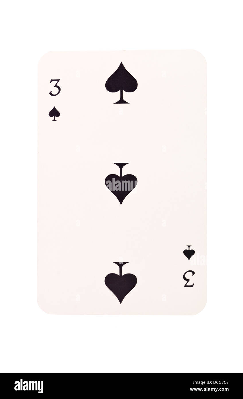 Three of spades Stock Photo Alamy