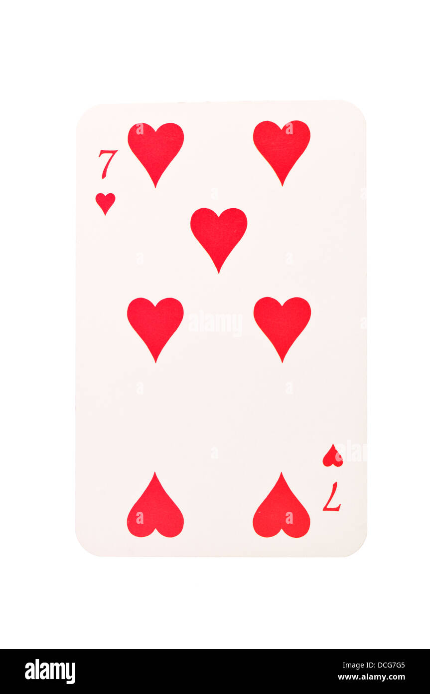 Seven of Hearts Stock Photo - Alamy