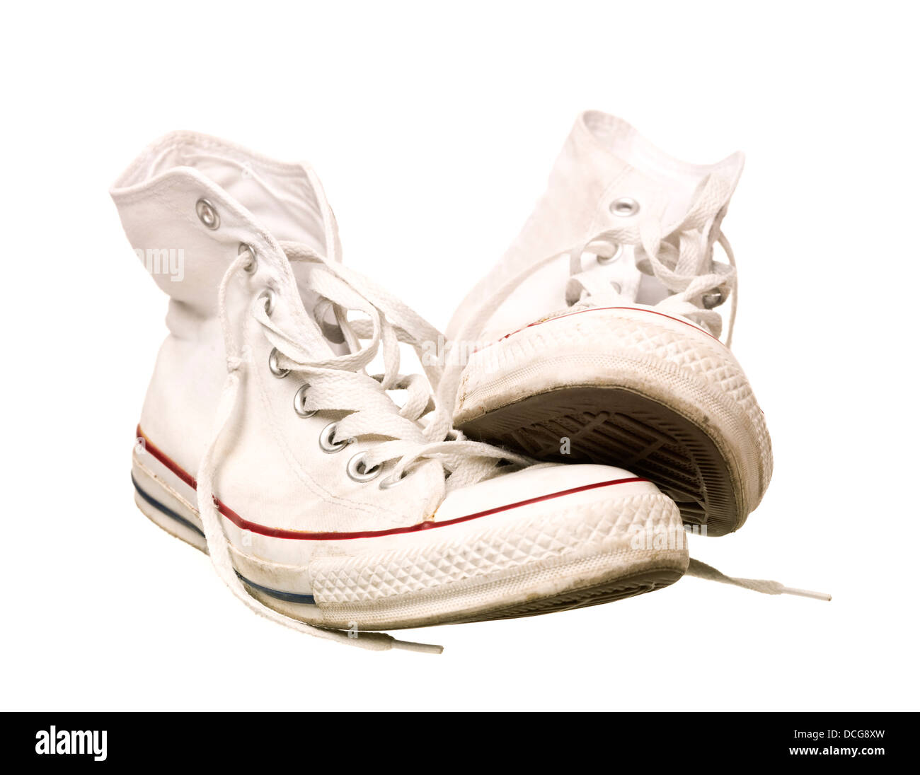 Worn Sport Shoes Stock Photo - Alamy