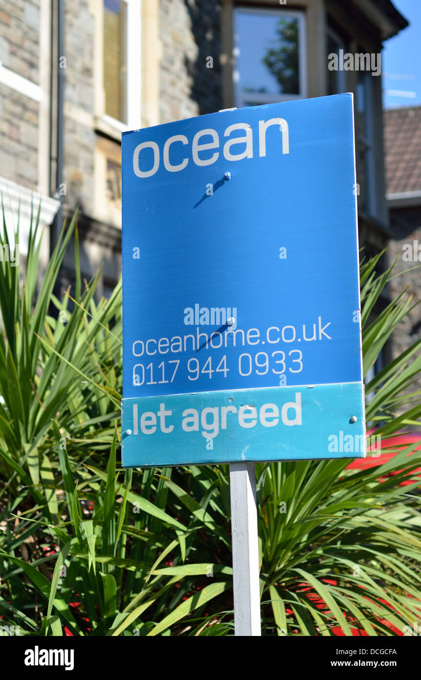 Property sign bristol, England, UK Stock Photo Alamy