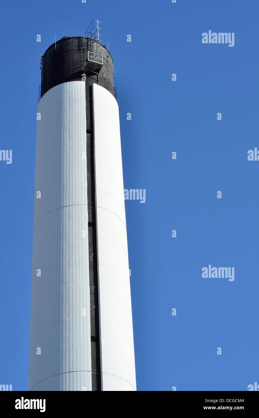 cigarette tower Bristol england Uk Tower next to St Michaels hospital Black White cigarette  smoking tower Stock Photo