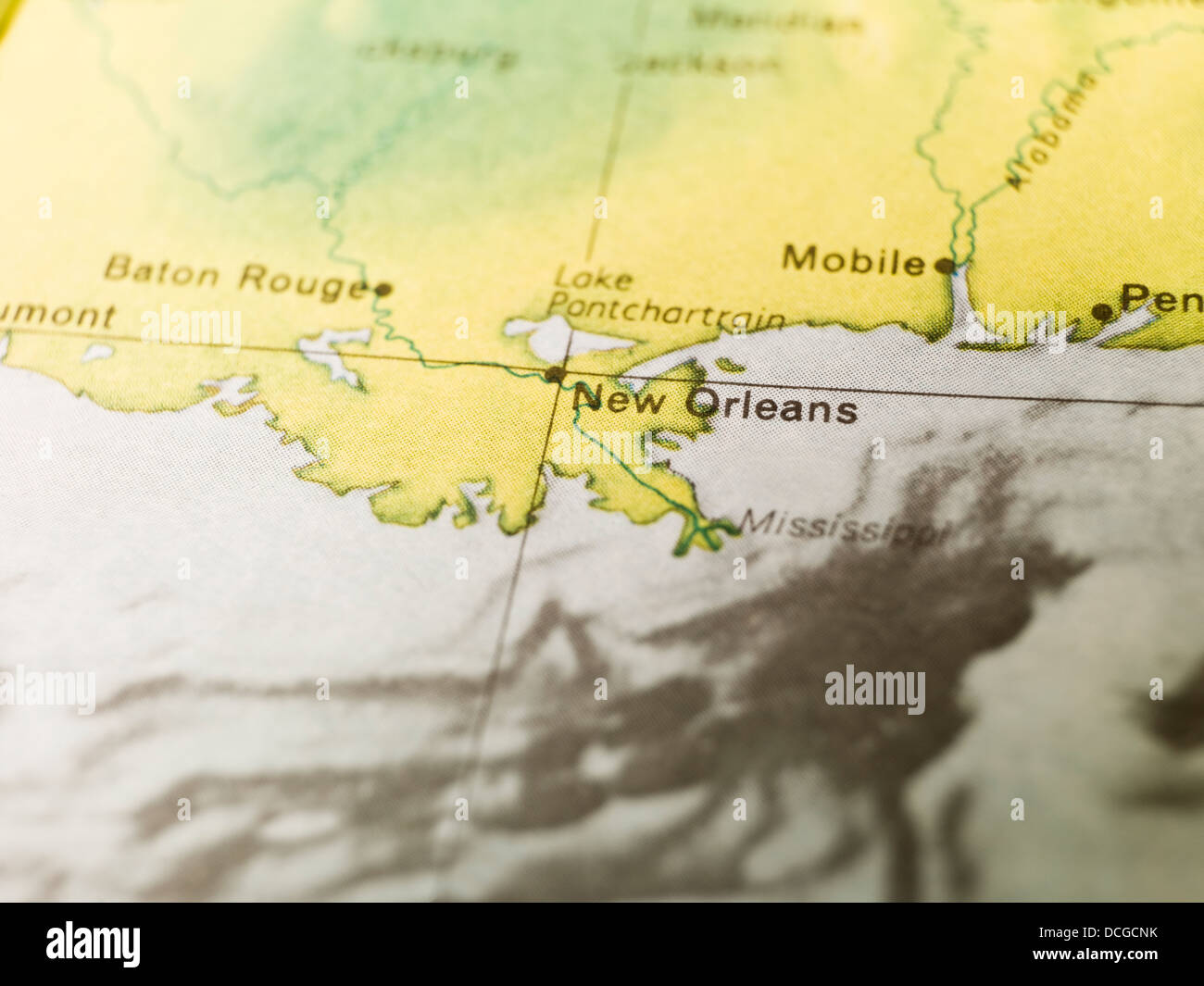 Map of New Orleans Stock Photo Alamy