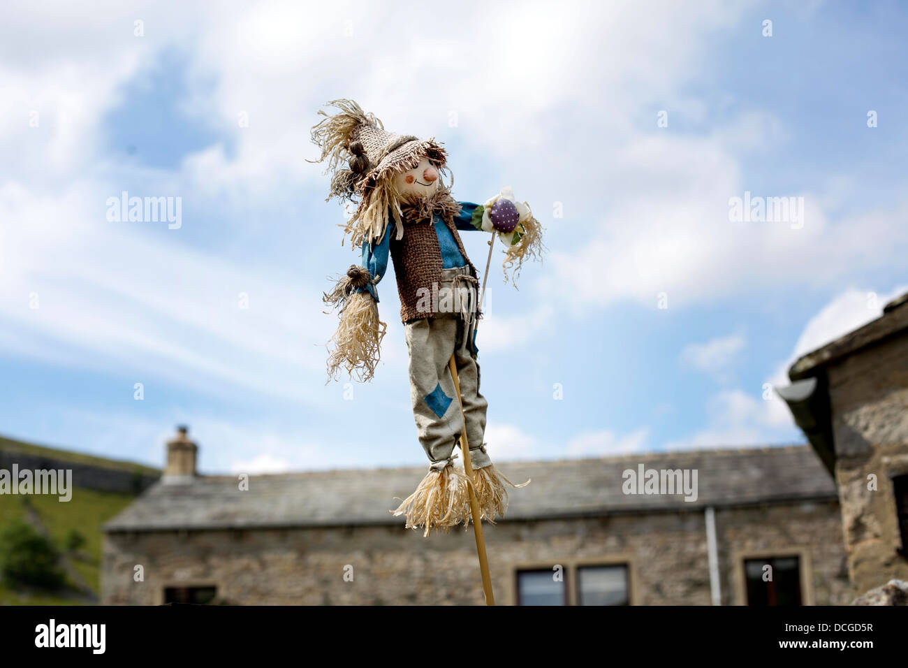 Kettlewell Scarecrow Festival Yorkshire summertime Stock Photo
