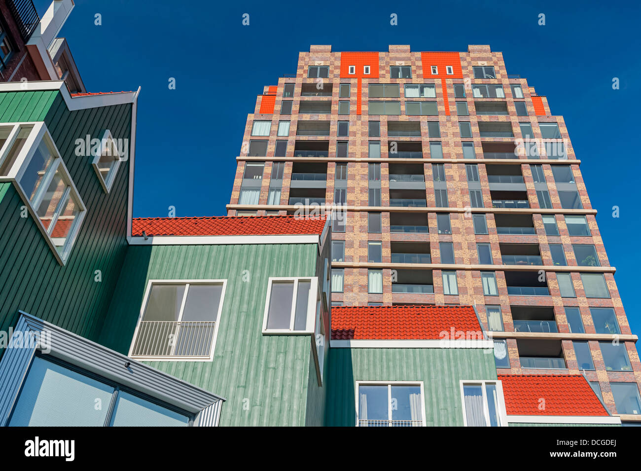 Modern Architecture in Zaandam Netherlands Stock Photo
