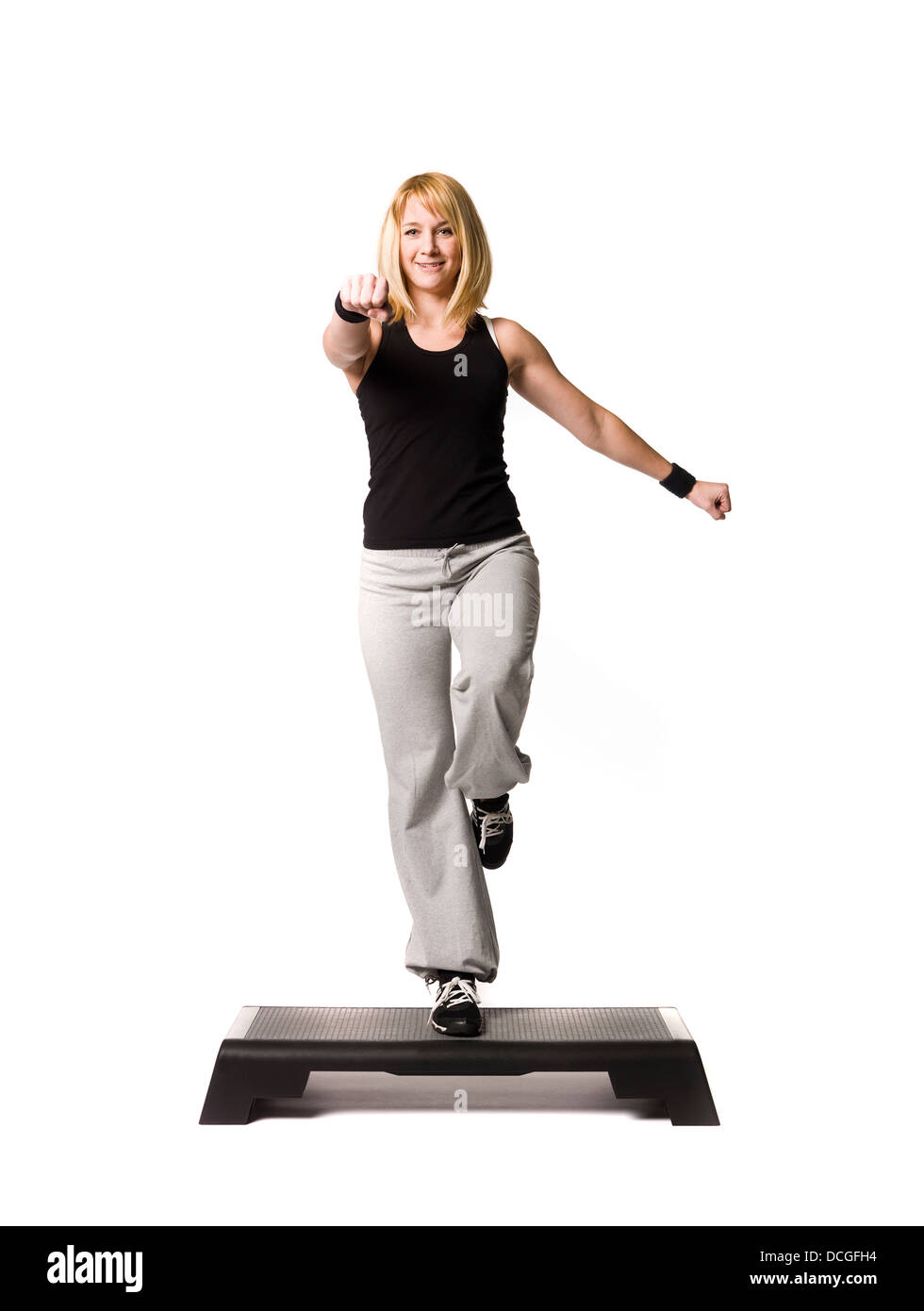 Girl working out Stock Photo Alamy